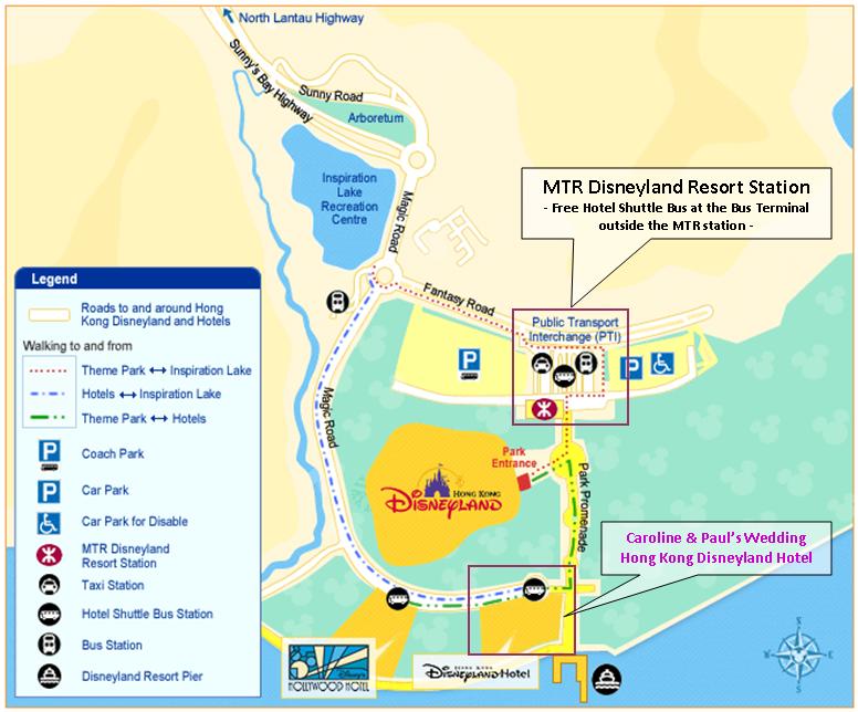Map - to Disneyland Hotel